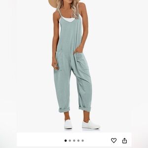 Amazon Women's Soft Teal Jumpsuit